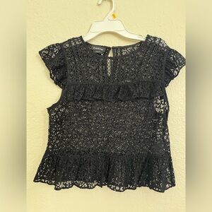 Black see through blouse, from Bebe, size small